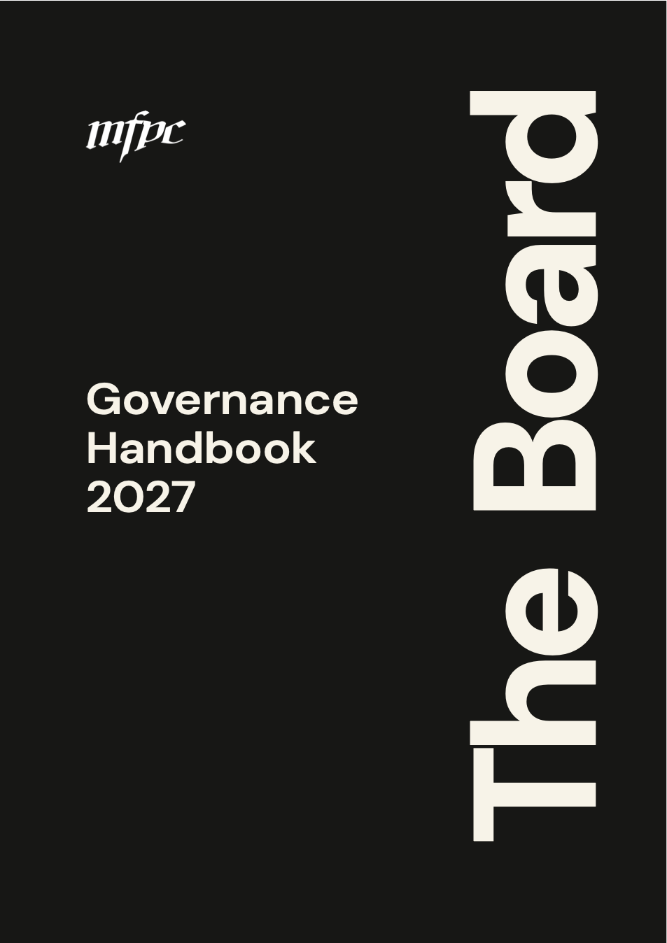 Board handbook cover